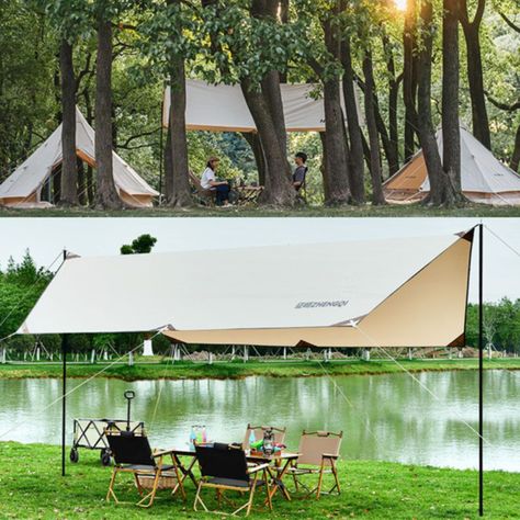 Techo Acampar Carpa Toldo Impermeable Tienda Parasol-5