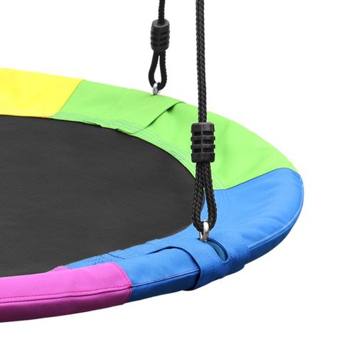 Columpio Redondo Multicolor Infantil Colgante Para Exterior-4