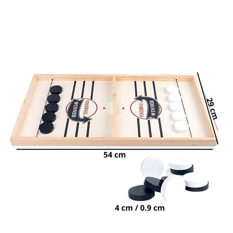 Juego De Hockey De Mesa Tablero De Madera Didactico-2