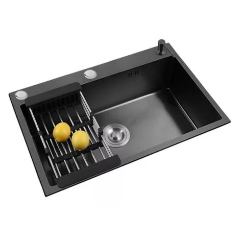 Lavaplatos Mate Acero Inoxidable 44x28 Encastre-0