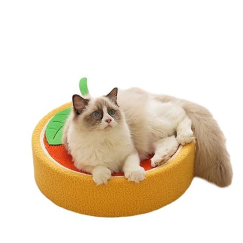 Rascador De Cama Con Forma Redonda De Sisal De Frutas-0