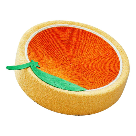 Rascador De Cama Con Forma Redonda De Sisal De Frutas-1