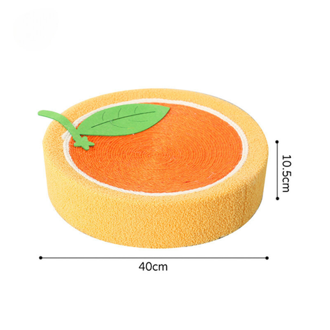 Rascador De Cama Con Forma Redonda De Sisal De Frutas-3