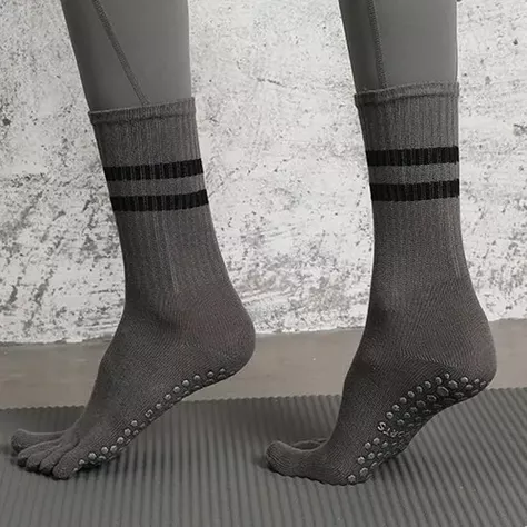 Calcetines Térmicos Con Dedos Antideslizantes Yoga Deporte-2