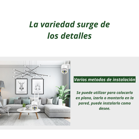 Camara Ptz Seguridad Smart Hd Wi-fi 360 Exterior Interior-5