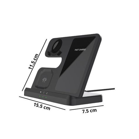 Cargador Magnético Inalámbrico 3 en 1 Plegable Multifuncional-3