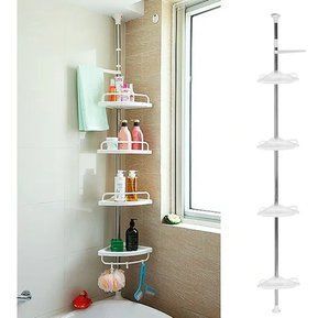 Estante Esquina Para Ducha Y Baño Altura Regulable Rack-2