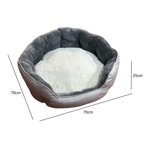 Cama Cojín 70 Cm Mascotas Acolchada Grande Para Perro Y Gato-3