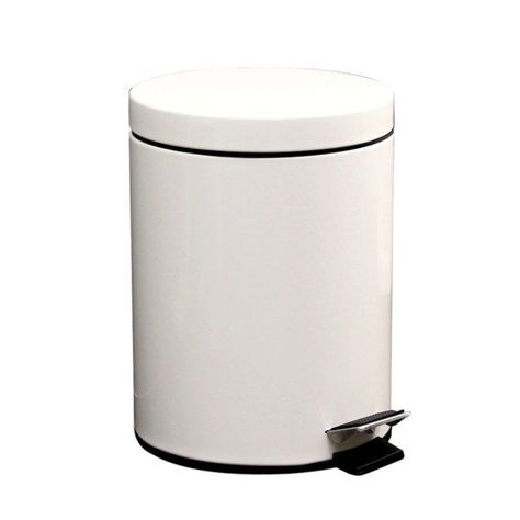 Papelera 8 Litros Elegante Con Pedal Basurero Oficina Baño-0