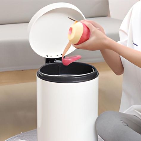 Papelera 8 Litros Elegante Con Pedal Basurero Oficina Baño-3