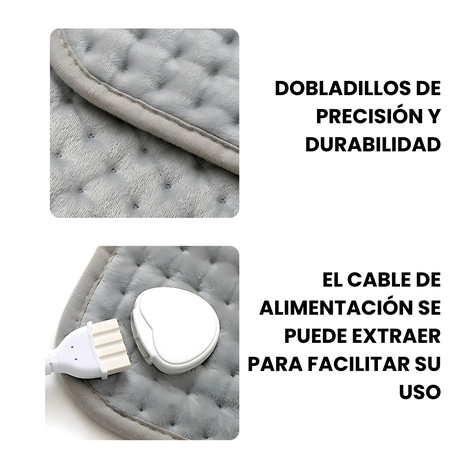 Almohadilla Manta Térmica Terapia Calor 40 x 30 cm-4