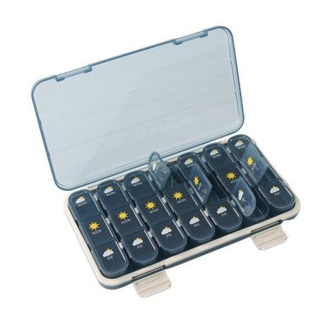 Organizador De Pastillas Portátil Pastillero Semanal-0