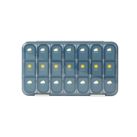 Organizador De Pastillas Portátil Pastillero Semanal-1