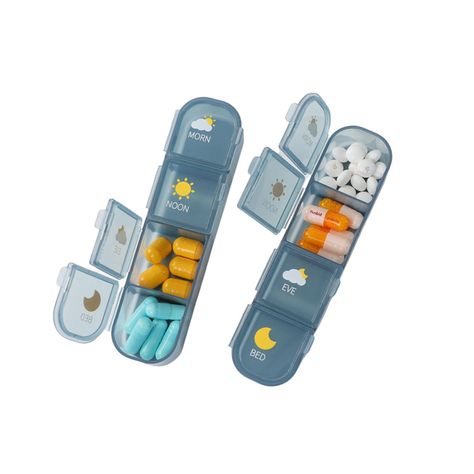 Organizador De Pastillas Portátil Pastillero Semanal-2