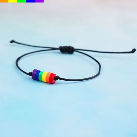 Pulsera Arcoíris Unisex Brazalete De Cuerda Bandera-2