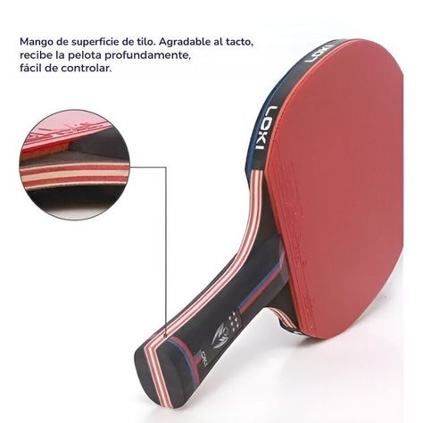 Paleta De Ping Pong 6 Estrellas Pro Carbon Performance-2