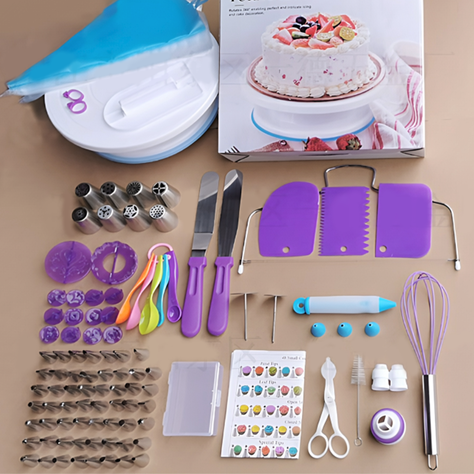 137 Accesorios Para Decoración De Tortas Acero Inoxidable-1