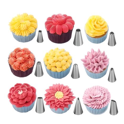 137 Accesorios Para Decoración De Tortas Acero Inoxidable-4
