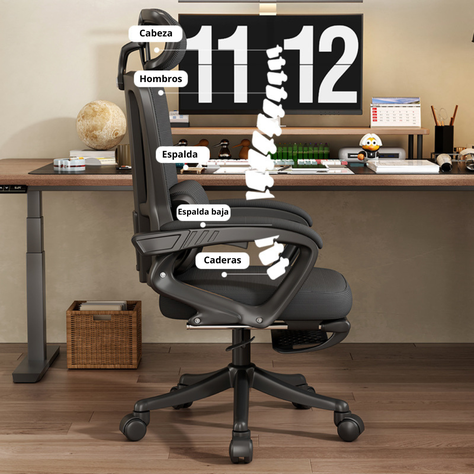 Silla Escritorio Homework Ergonómica Reposo Lumbar Cintura-1