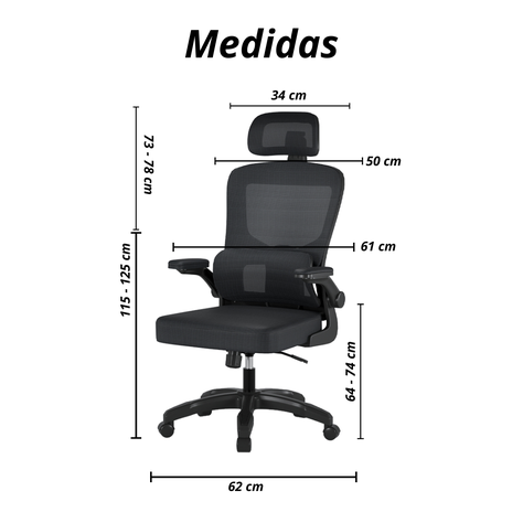 Silla Escritorio Homework Ergonómica Reposo Lumbar Cintura-4