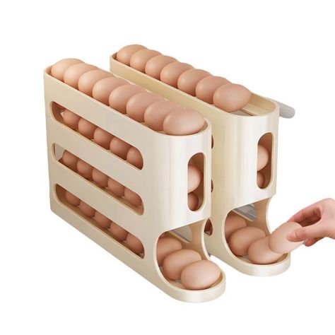 Pack 2 Soporte De Huevos 4 Niveles Deslizante-2