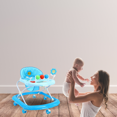 Andador Plegable Flores Con Musica Bebes Portable -3