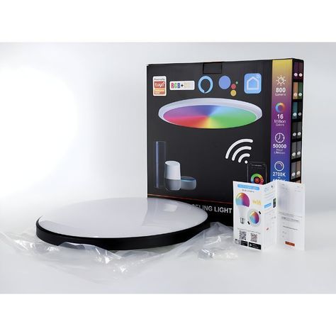Lampara LED RGB De Techo 24w Moderna - WIFI + control-1