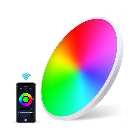 Lampara LED RGB De Techo 24w Moderna - WIFI + control-3