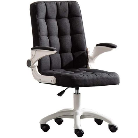 Silla De Oficina De Tela Altura Con Ajustable Y Ruedas-0