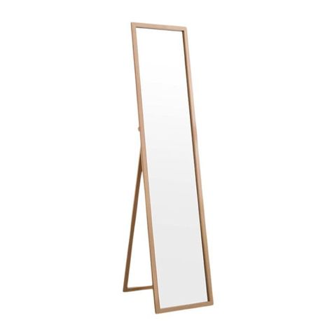 Espejo Cuerpo Entero 150x40cm Base Plegable Estilo Japones-0