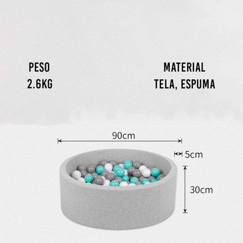 Piscina de Pelotas o Bolas Espuma para Niños-2
