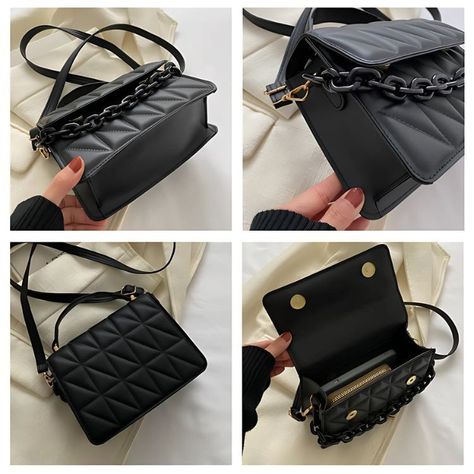 Cartera de Dama 20x7.5x15cm Con Diseño Cadena Elegante-2