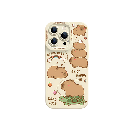 Carcasa Funda Silicona iPhone 16 Pro Capibara Antigolpes-0