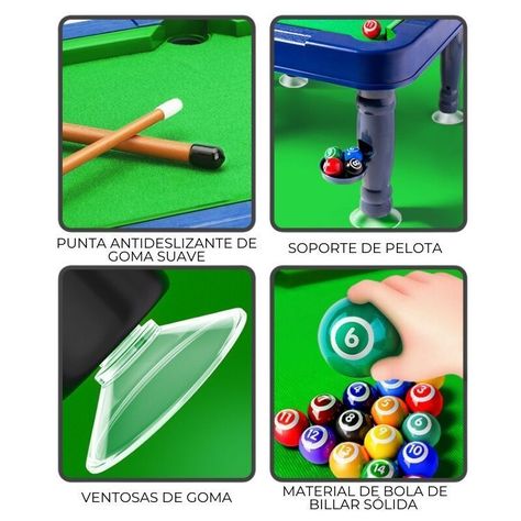Mesa de Pool para Niños Mini Billar de Juguete-2