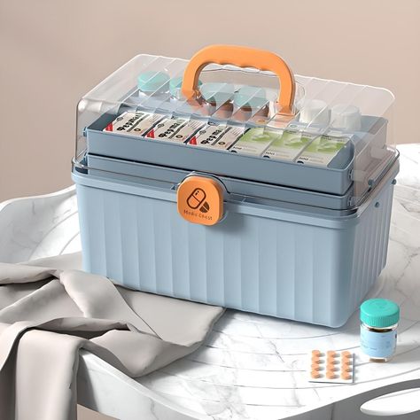 Caja Primeros Auxilios Botiquín Organizador 3 Niveles-1