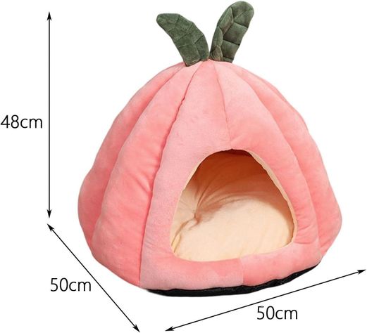Casa Nido Perros Y Gatos Calabaza Plegable Portatil Talla L-2