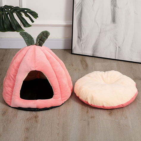Casa Nido Perros Y Gatos Calabaza Plegable Portatil Talla L-3