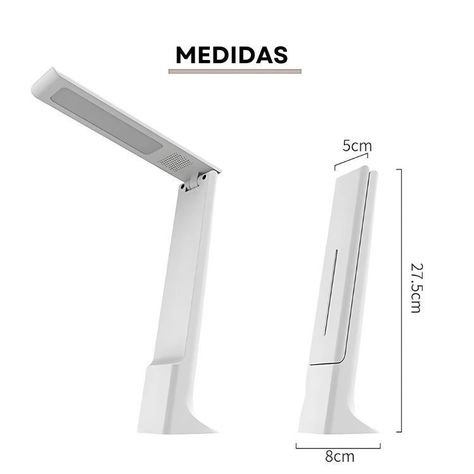 Lampara LED de Mesa Nocturna Escritorio Protección Ocular-2