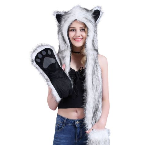 Gorro Kawai Con Orejas Y Bolsillo Unisex De Invierno-0