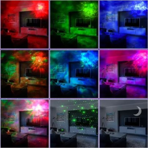 Proyector Led Portátil Galaxia 360º Con Bluetooh-5