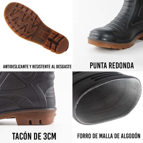 Bota De Seguridad Punta De Acero Antigolpes Impermeables-2