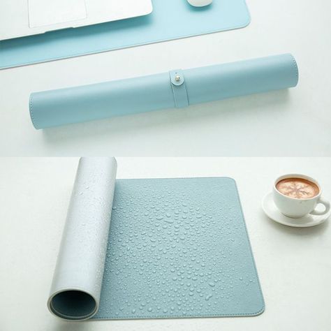 Alfombrilla Mouse Pad Cuero Doble Cara 80 X 40 Cm Impermeable-4
