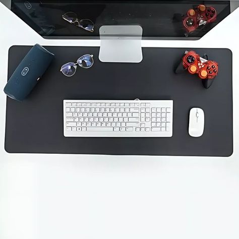 Alfombrilla Mouse Pad Cuero Doble Cara 80 X 40 Cm Impermeable-1