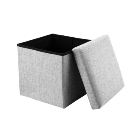 Puff Silla Baul Organizador Multifuncional 30cm X 30cm-1