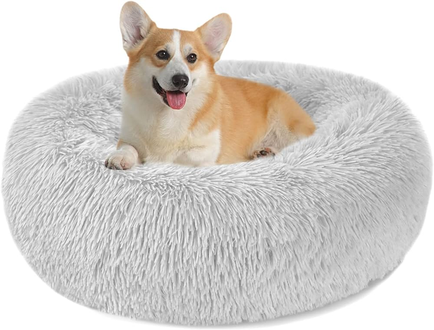 Cama Nido de Felpa Para Mascotas Con Forma de Rosca 50cm-0