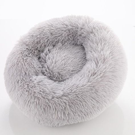 Cama Nido de Felpa Para Mascotas Con Forma de Rosca 50cm-1