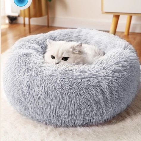 Cama Nido de Felpa Para Mascotas Con Forma de Rosca 50cm-3