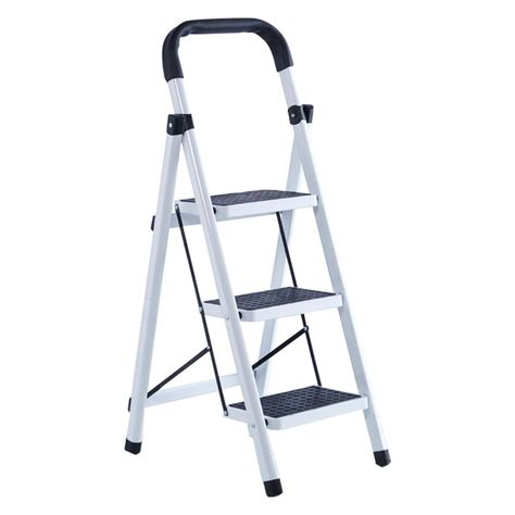 Escalera Plegable 3 Niveles Con Pasamanos-0