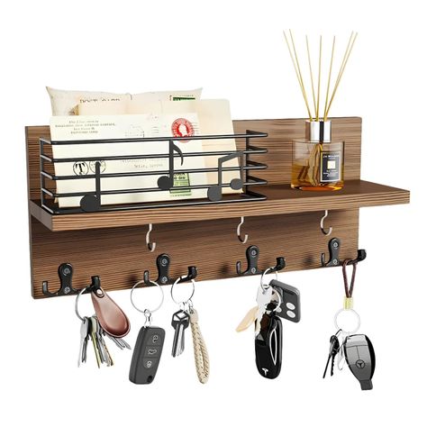 Portallaves De Madera Colgador Soporte Llaves Pared-0