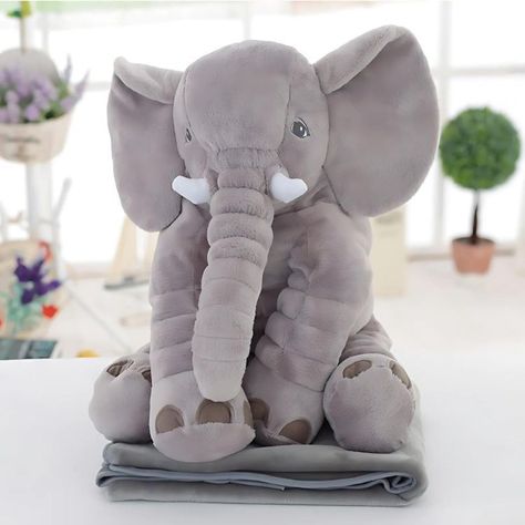 Almohada Para Bebe Peluche Diseño Elefante-4
